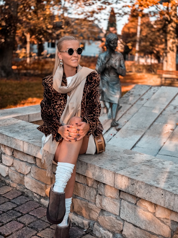 CTC-13 Kremowy szal damski zimowy Cashmere Touch Collection 200x70cm